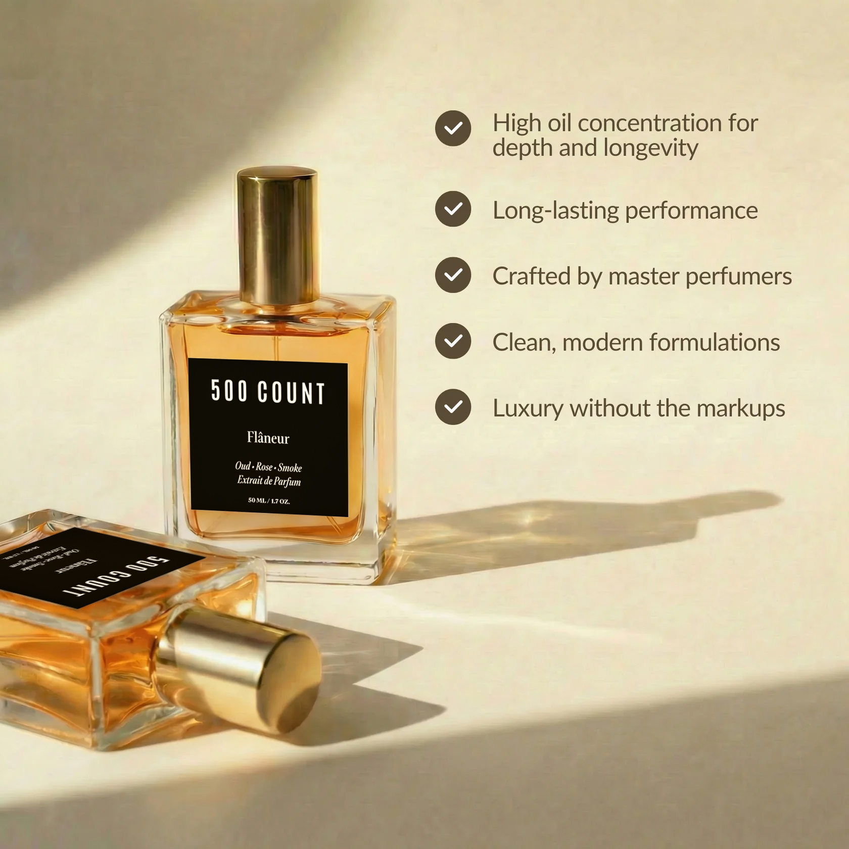 500Count FLÂNEUR Long Lasting Unisex Perfume (50 mL) — Inspired by: Louis Vuitton Ombre Nomade alternate