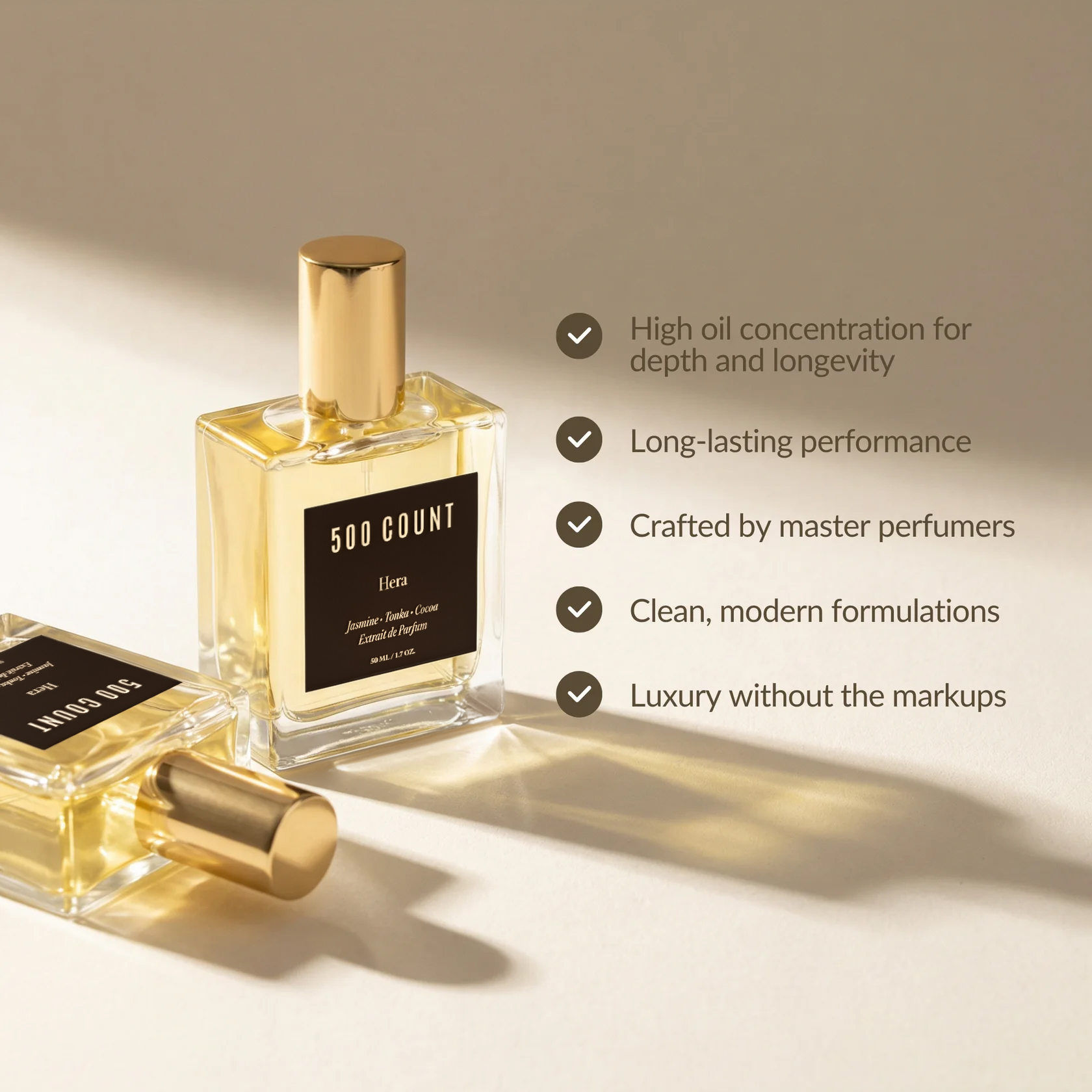 500Count HERA Long Lasting Women Perfume (50 mL) — Inspired by: Carolina Herrera Good Girl alternate