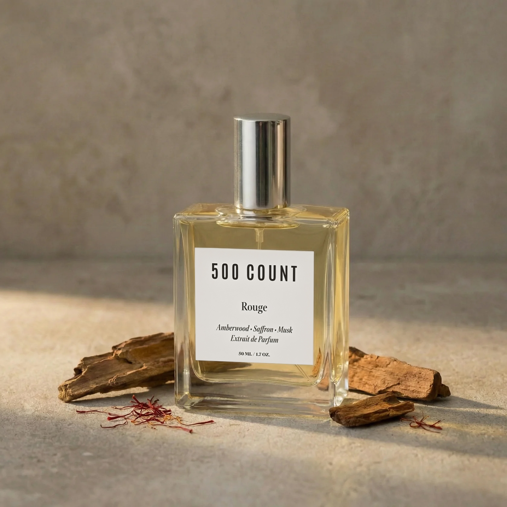 500Count ROUGE Long Lasting Unisex Perfume (50 mL) — Inspired by: Baccarat Rouge