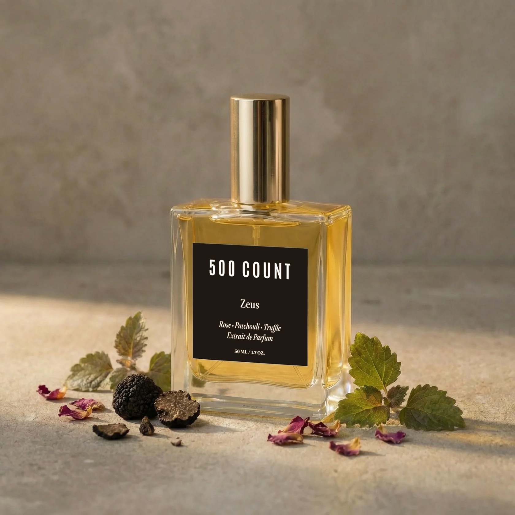 500Count ZEUS Long Lasting Unisex Perfume (50 mL) — Inspired by: Tom Ford Noir de Noir